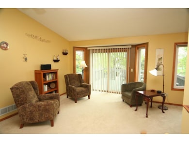 Large living room space with sun to the west.  Off