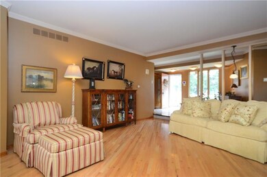 The living room is a great space to entertain or r