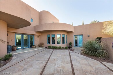 Courtyard gives access to multiple entrances into