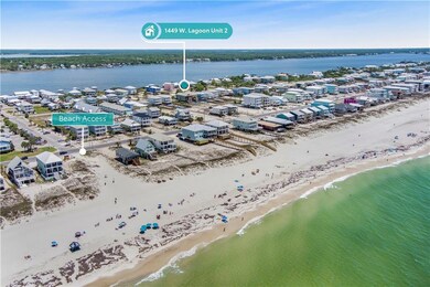 Drone / aerial view of extended coastline