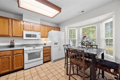 Bright and sunny kitchen with a bay window overloo