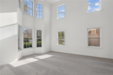 A great 2 story living room!