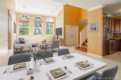 Living room and dining area