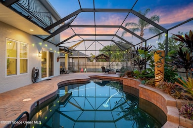 Screened pool area