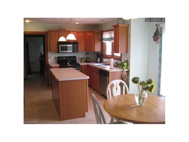 Open concept kitchen with center island