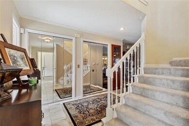 Foyer with staircase.