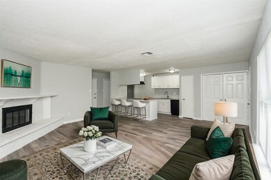 Seamless open-plan living area with integrated din