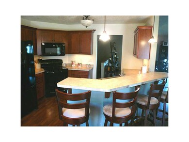 Kitchen. Closer shot of kitchen, crown molding on 