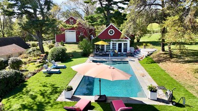 Enjoy the summer in the pool and pool house.