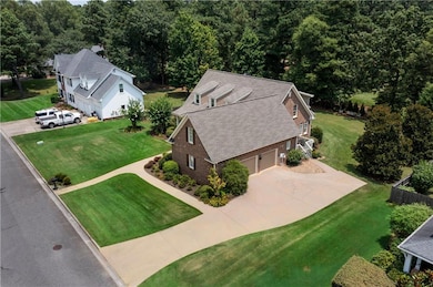 View from above of property