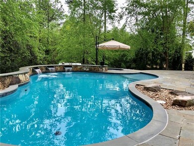 Heated Salt Water Pool with waterfalls, lights and