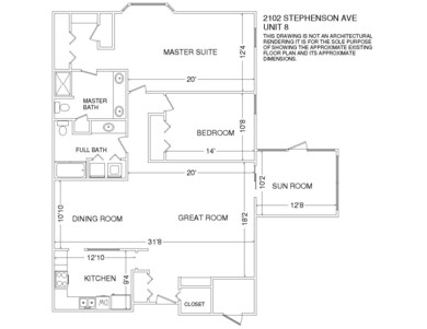 2102 STEPHENSON AVE UNIT 8 FLOOR PLAN