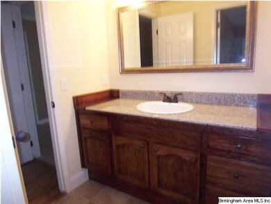Master bath  New Vanity has granite top, mirror, l
