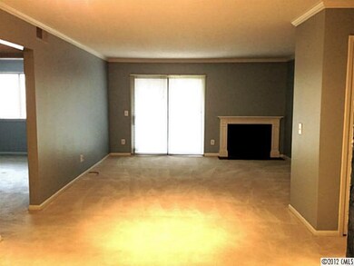 Living Room - Spacious living room with fireplace 