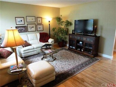 Living Room with original wood floors!