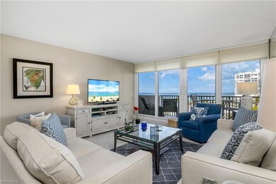 View of tiled living room