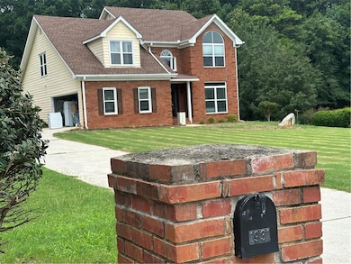 View of front of home with a front yard