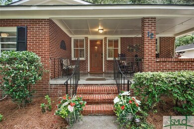 Inviting entrance and front porch.