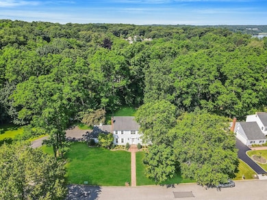 Bird's eye view of a heavily wooded area