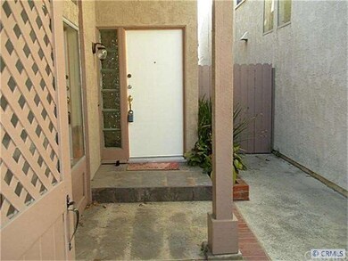 Gated courtyard entry