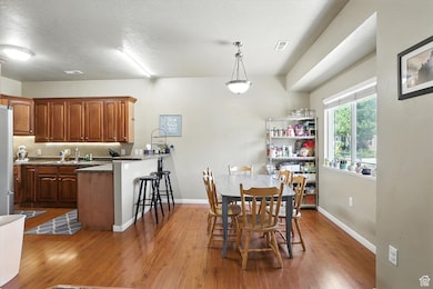 Dining room featuring wood finished floors