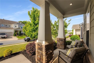 View of patio featuring covered porch