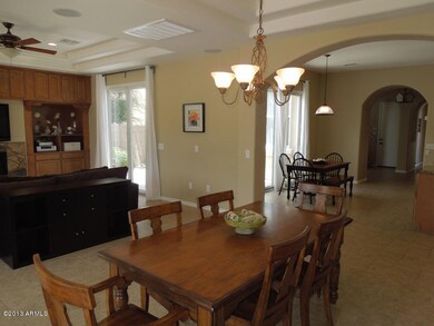 Family room and dining area