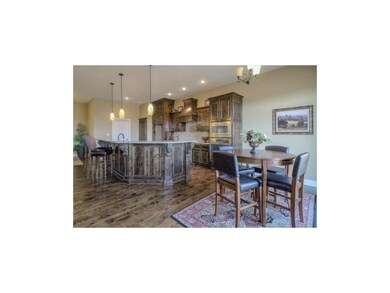 Kitchen with lots of cabinets and counter space.