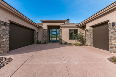Entrance to Home with 3 car garage