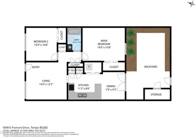 2D Floorplan-1099 E Fremont Dr Tempe