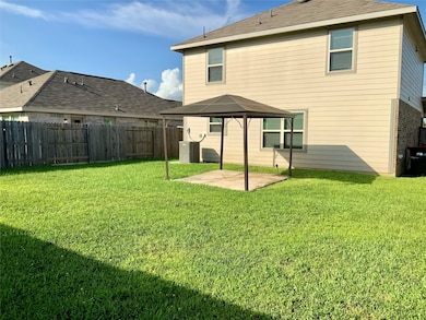 Gazebo in backyard