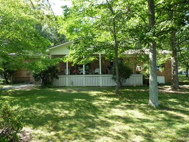 Lakeside backyard