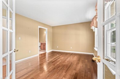 First floor bedroom suite with attached bathroom