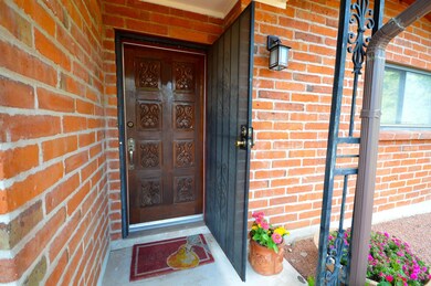 Entryway with Beautiful Carved Door