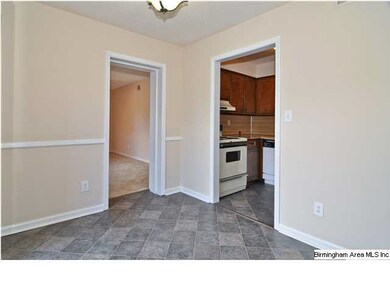 New flooring recently installed in the dining area