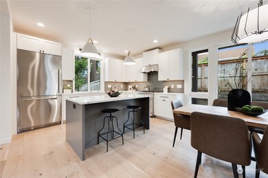 Gourmet kitchen with large island