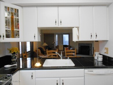 Kitchen facing the living room