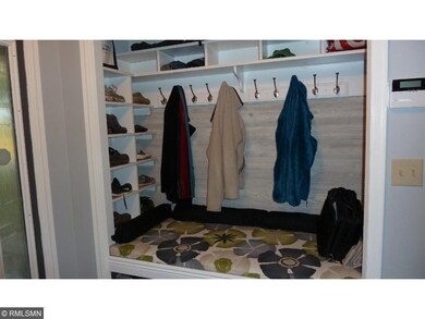 Lots of room for shoes , coats and bench to sit on