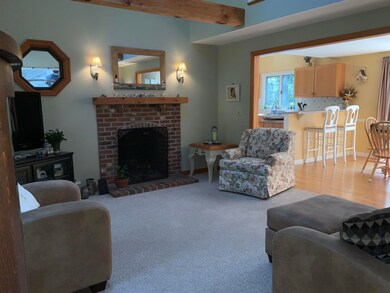 Fireplace in living room
