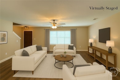 Virtually Staged Living Room