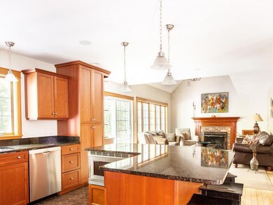 Beautiful granite island open to...