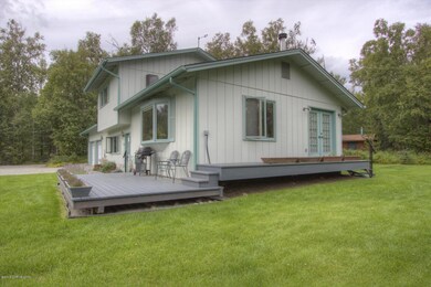 Side of home and decking