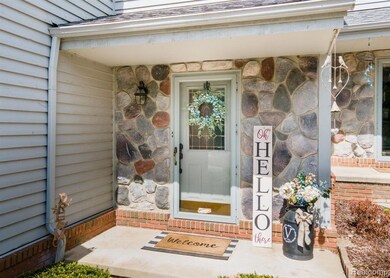 Welcoming covered front porch
