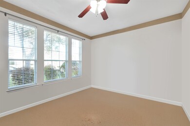 Office with concrete floors