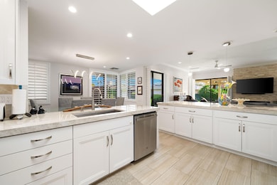 Angled view out of kitchen