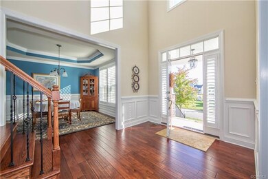The 2-story Foyer welcomes you!  Notice all the up