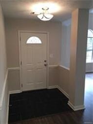 Foyer - fresh paint and new light fixture