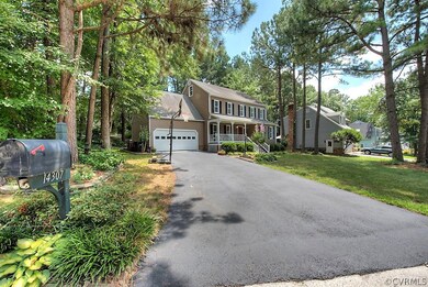 Freshly sealed double wide driveway.