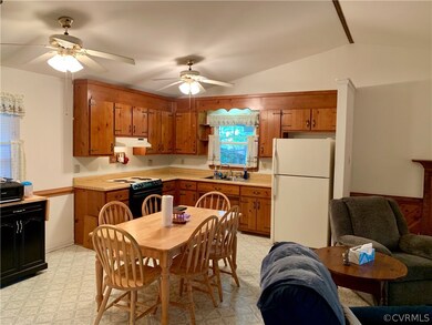 Eat In Kitchen with Vaulted Ceiling