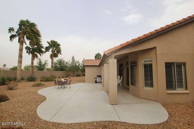 Side view of back yard